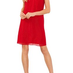 Brand new red cocktail dress with elegant sparkles. You will look elegant and not overdress with this beautiful dress. You may dress it up or down dep