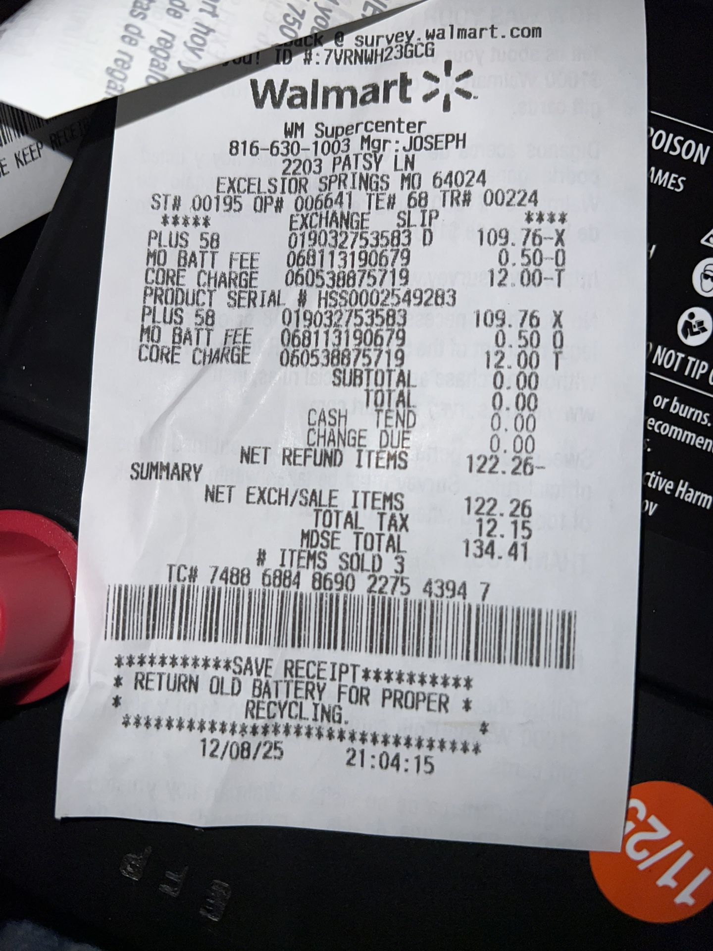 Everstart Plus Group Size 58 Brand New Battery Come With 2 Year Free Replacement Warranty And Receipts For Today!!