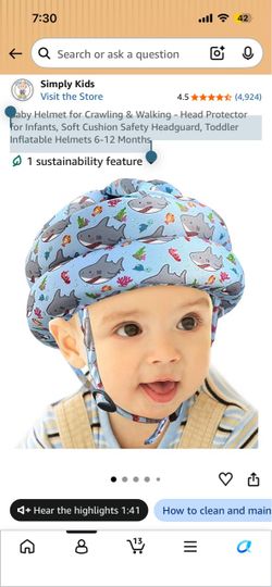 Headgear for baby walking/crawling