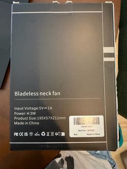 Bladeless neck fan