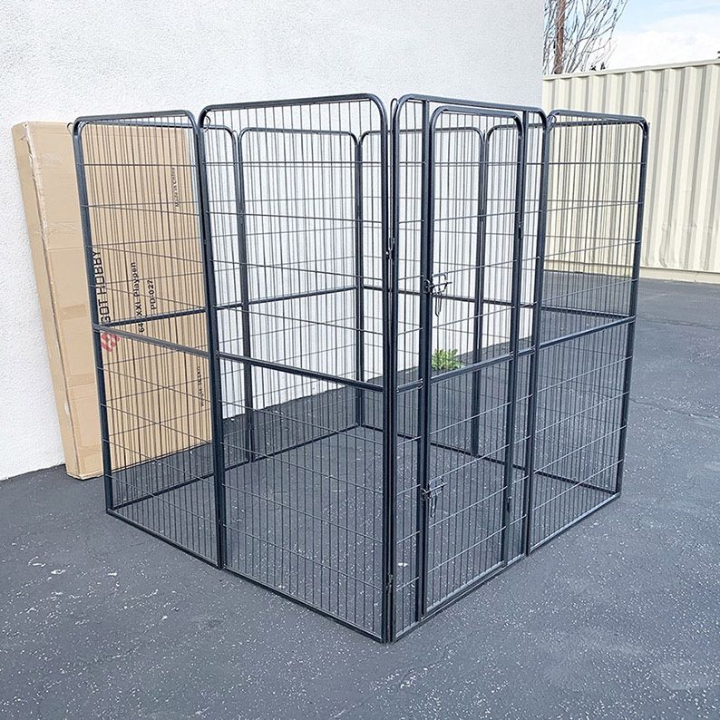 (New in box) $160 Heavy Duty 5x5x5ft Tall 8-Panel Pet Playpen Dog Crate Kennel Exercise Cage Fence
