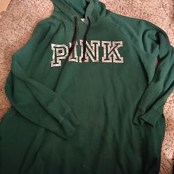 Victoria Secret Pink Sweatshirt Dress SiZe Xl