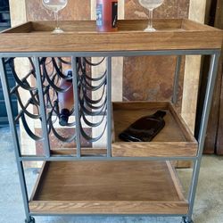 Bar Cart Wine Rack 