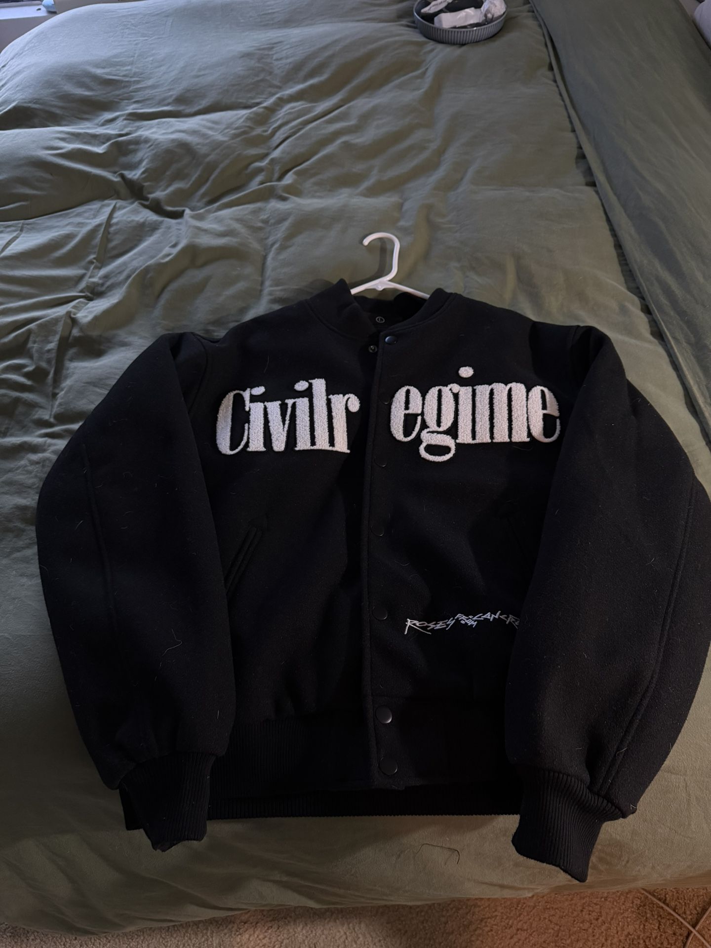 Never Worn Civil Regime Bomber Jacket Size L