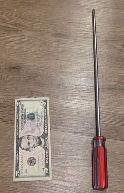 Long Phillips head screwdriver