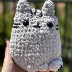 Grey Pusheen Crochet 🧶 Handmade 🧶 Plushie 