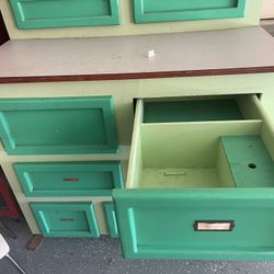 Green Storage Cabinet 