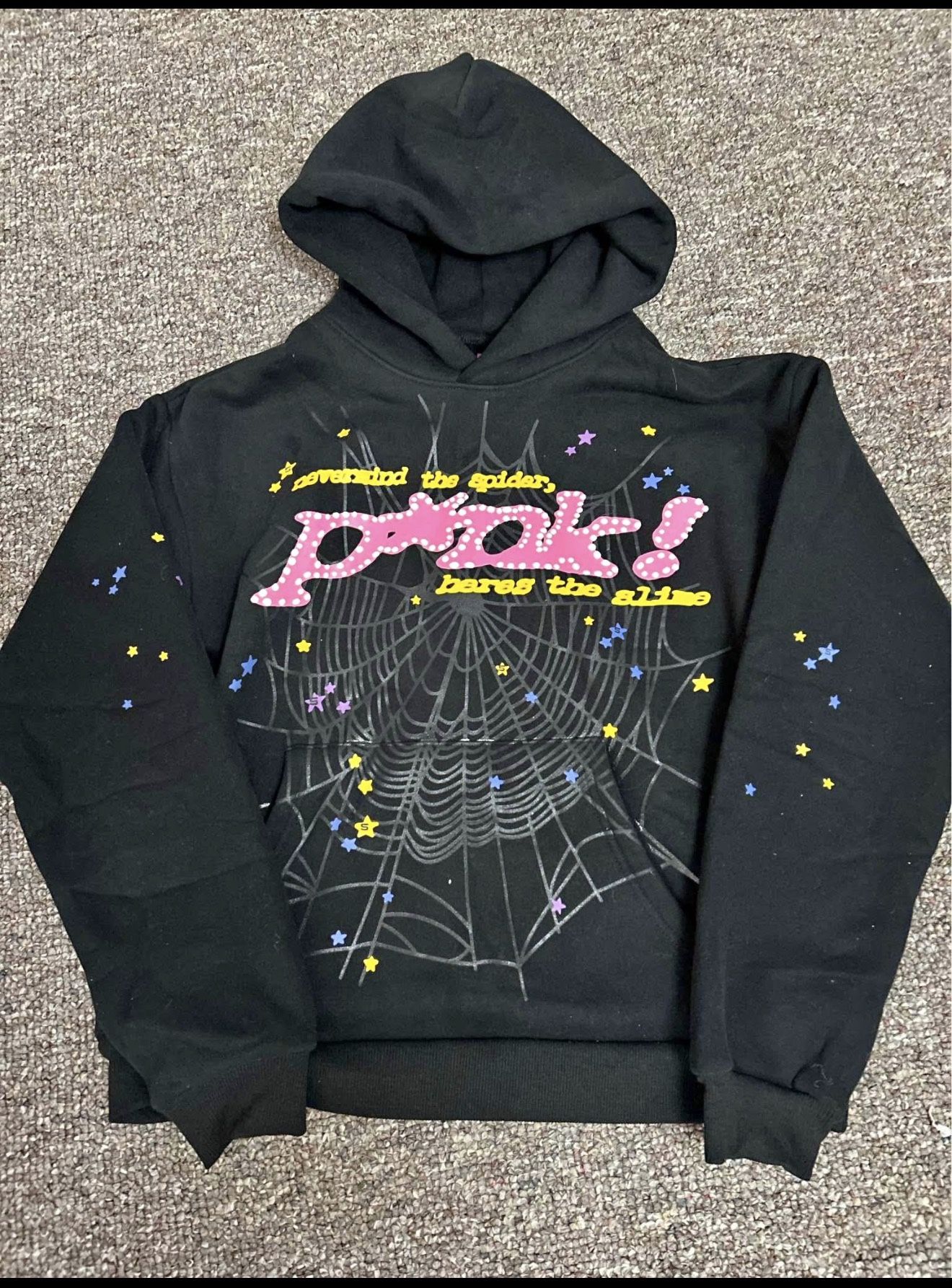 Sp5der Hoodie Black/pink