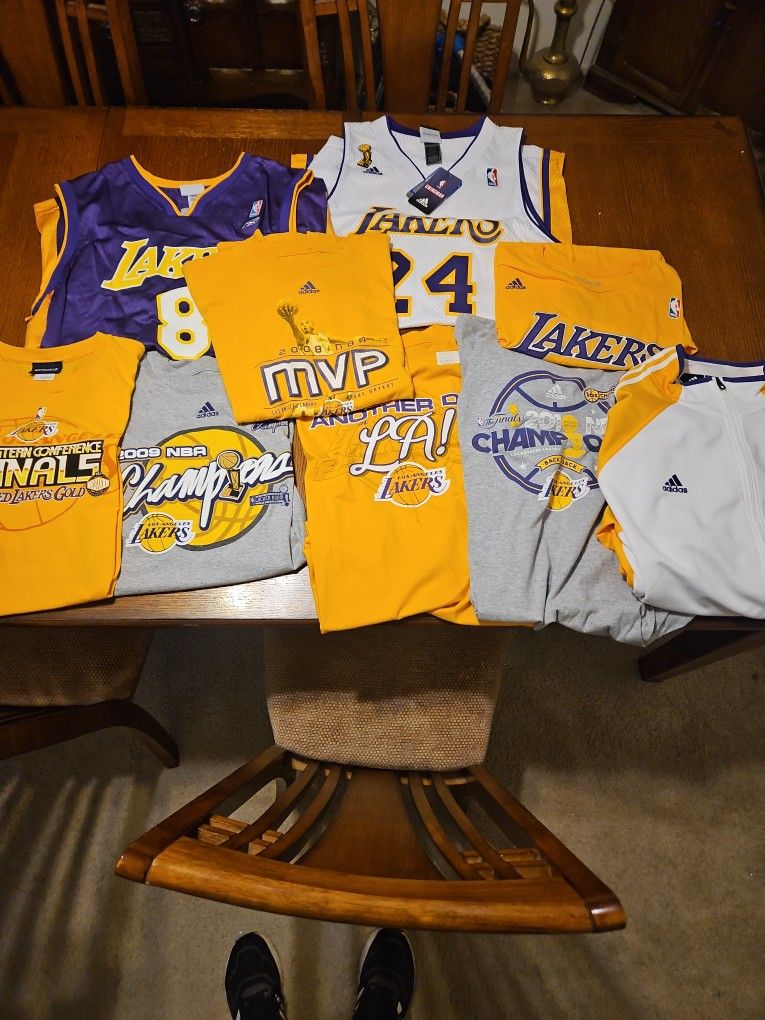 Lakers Jerseys And T-shirts. $150 For All Of It