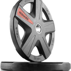 225 Pounds Of X-Mark Rubber Bumper Plates Free Weights 