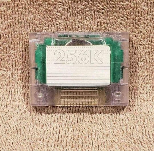 CLEAR NINTENDO 64 MEMORY CARD PLUS BY INTERACT * 256K N64 STORAGE STICK CHIP VIDEO GAME