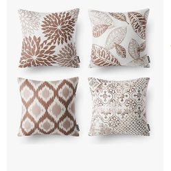 New 4 Piece Outdoor Decorated Pillow Cases 