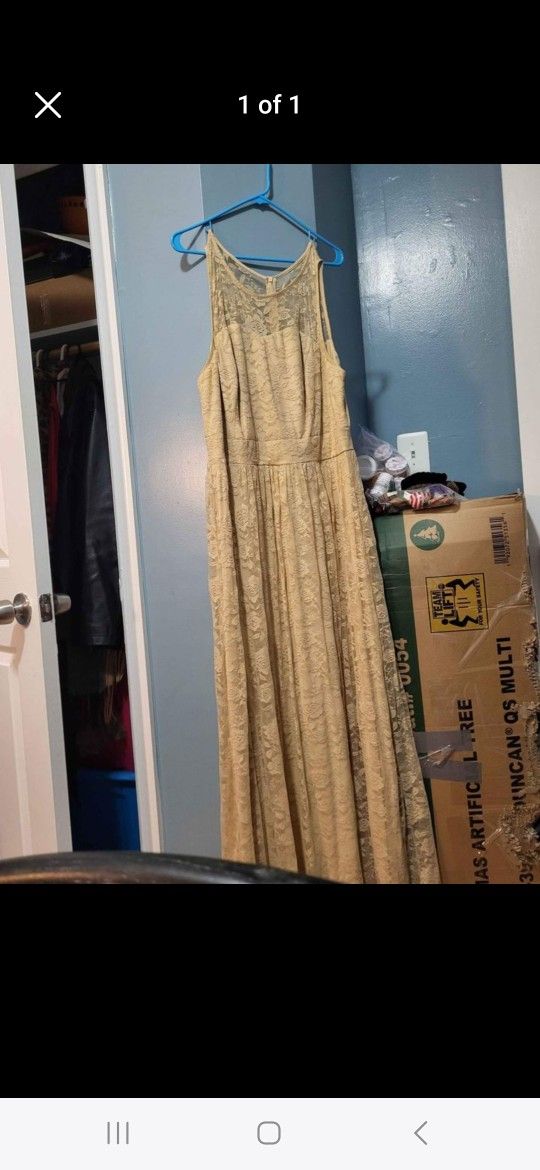 Gold EVENING Gown