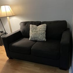 Charcoal Grey Loveseat Sofa