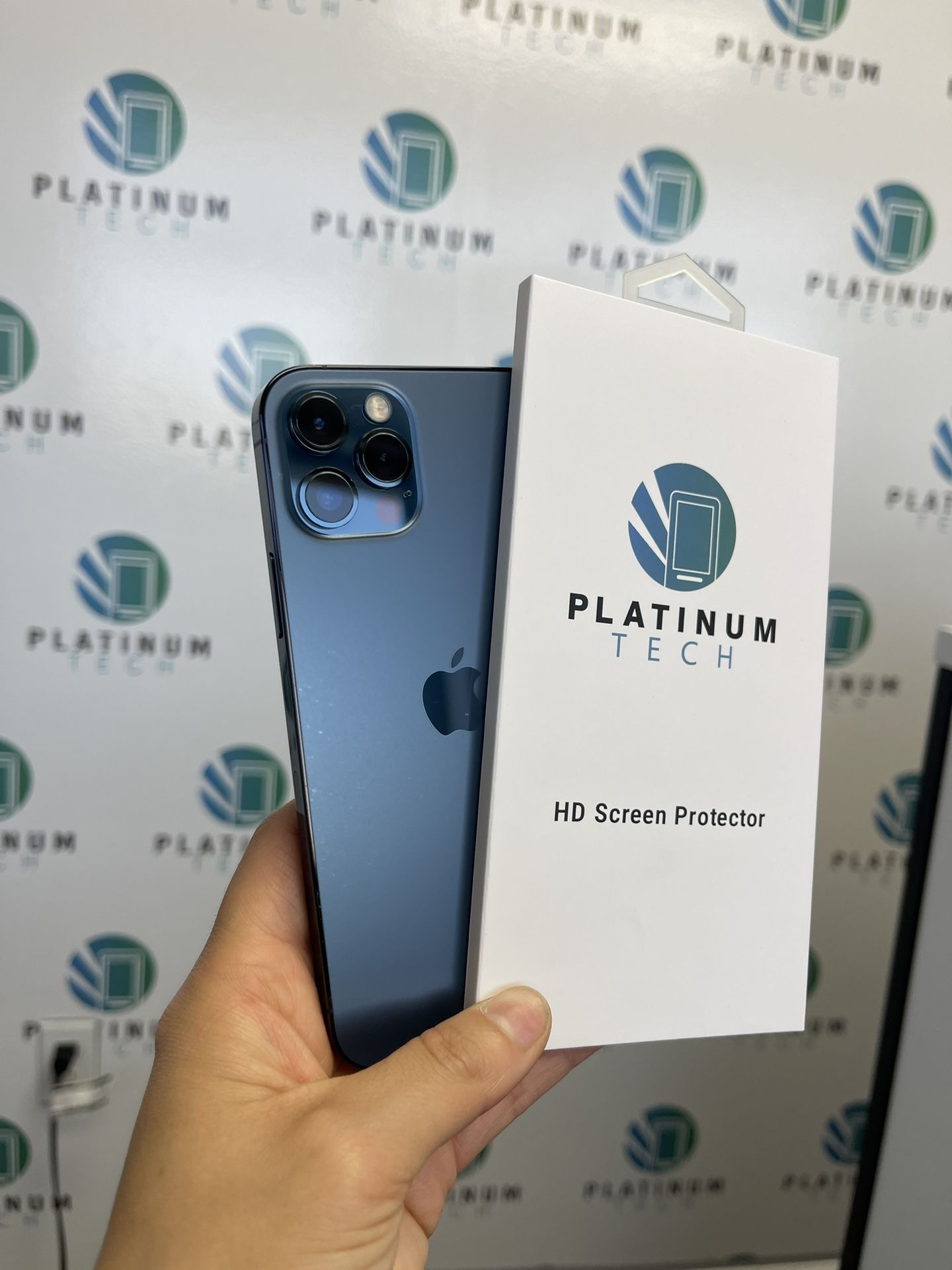 iPhone 12 Pro Max 128Gb UNLOCKED BLUE CASE AND GLASS PROTECTOR FOR FREE