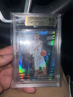 Panini 2024 VIP Gold Victor Wembanyama Rookie Prizm RC1 BGS 9.5 POP 3