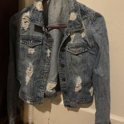 Blue Rip Jean Jacket