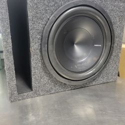 Hertz Subwoofer In Box With Rockford Fosgate Amplifier