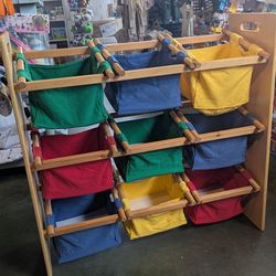 Toy bin organizer  shelf shelves shelving storage kids nursery playroom