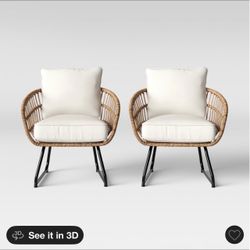 2 Target Threshold Patio Chairs