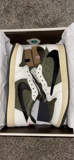 Jordan 1 Retro Low OG SP - ‘Travis Scott Medium Olive’ Size 10.5 Worn Once