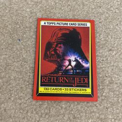 1983 Star Wars Return of the Jedi Complete Set Series 1 ALL 132 cards + Bonus 22 Stickers