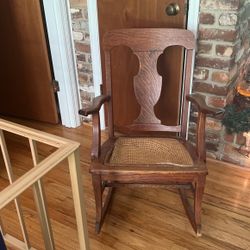 Antique Wooden Rocking Chair