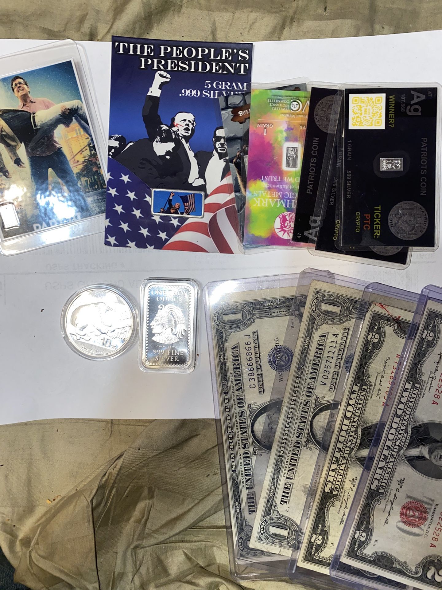 One troy ounce Aztec silver bar 30 g 1 ounce 2016 panda one colorize 5 g Trump f
