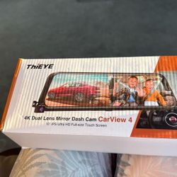 4K Dual Lands Mirror Dash Cam Car View Four