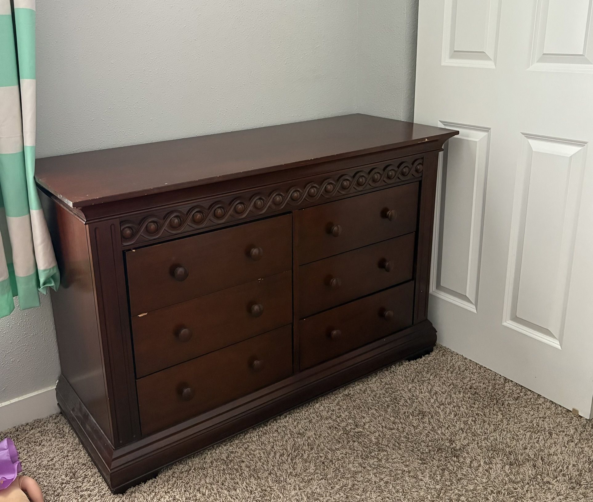 Children’s Solid Wood Dresser - BROWN