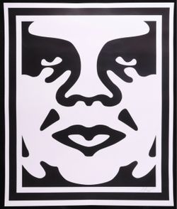 Shepard Fairey OBEY Giant Face Print SIGNED