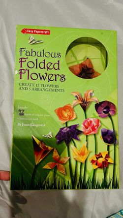 Fabulous Folded Flowers Origami Kit preowned