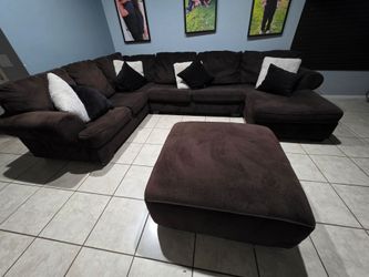 Brown  4pcs Sectional Sofa