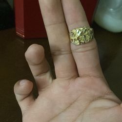 10k nugget ring size 7