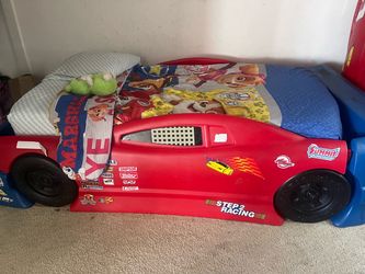 Step2 Kids Car bed frame convertible with Mattress