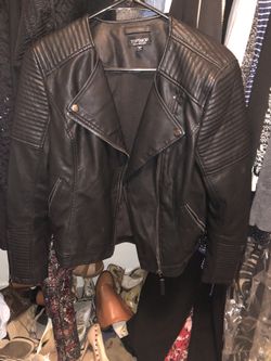 Topshop leather jacket