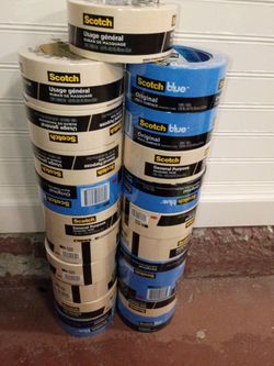 Scotch blue and white 2 inch masking tape