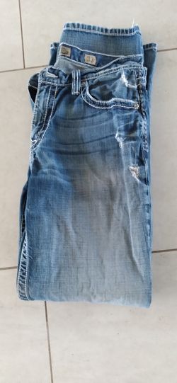 BKE Buckle Mens Denim Jeans Tyler Straight 33x34