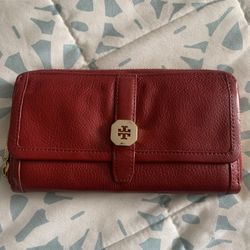 Tory Burch Red Wallet - Authentic 