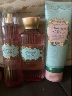 Body wash, frangrance and cream