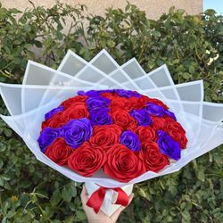 Ribbon Rose Bouquets 