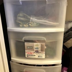 3 Tier Plastic Drawers 