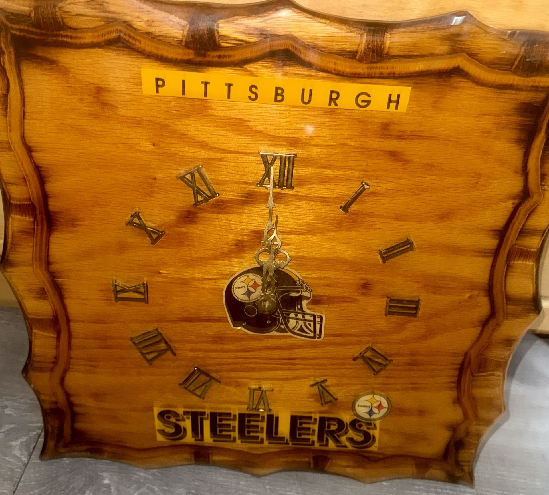 Vintage Pittsburgh Steelers Clock