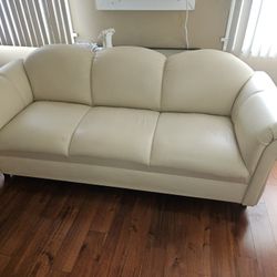 White Leather Couch