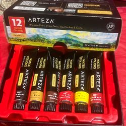 Areca Premium Water Colors Include 12 Unique Vibrant Colores  No Toxic Artis Set Act