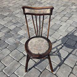Antique Edwardian Spindle Back Penny Seat Chair