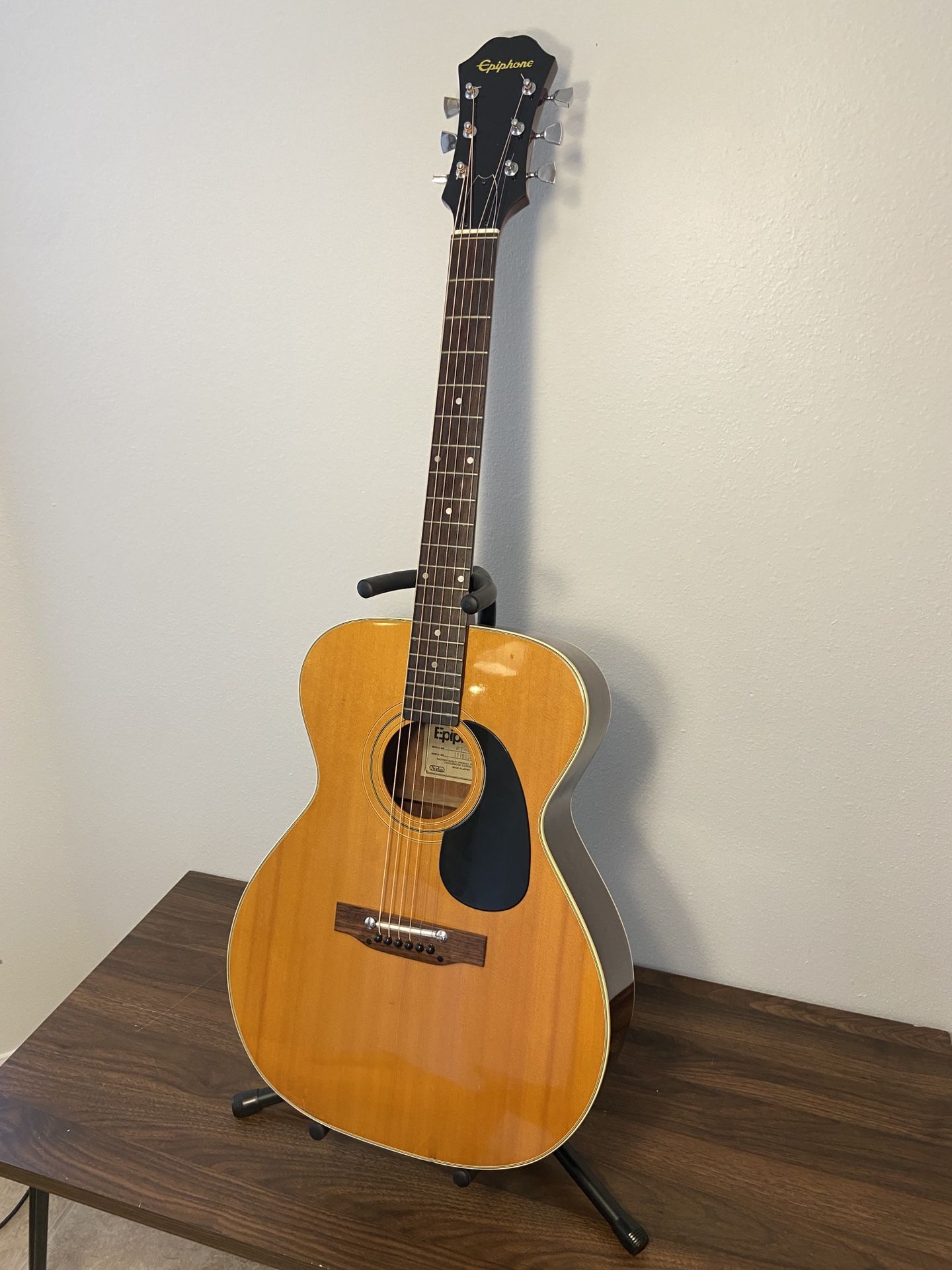 Vintage 70s Epiphone FT-120 Acoustic Guitar, MIJ