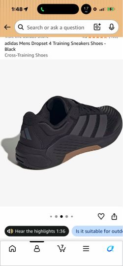 Adidas Dropset 4 Men's Training Sneakers Black