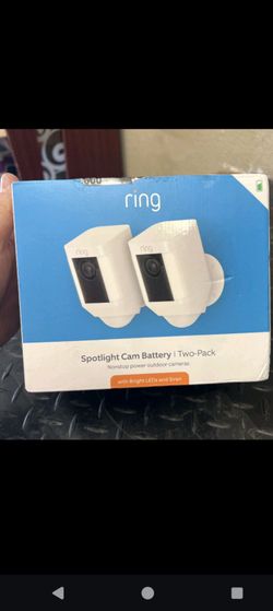 Two pack brand new sealed ring camera pros