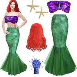 Holloween Costume Mermaid Size Medium